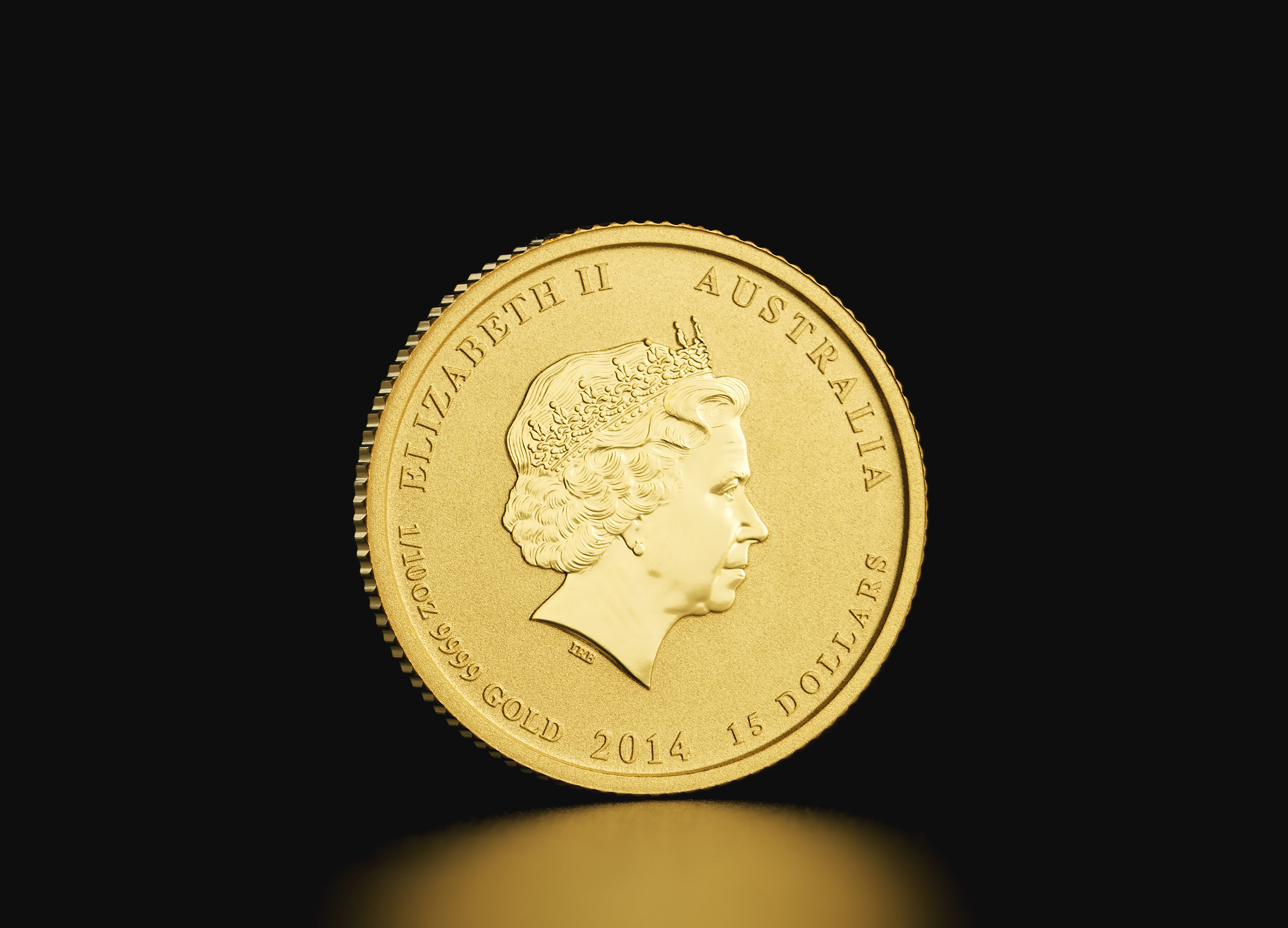 1/10 oz Australian Lunar Year of the Horse 2014 Gold Coin