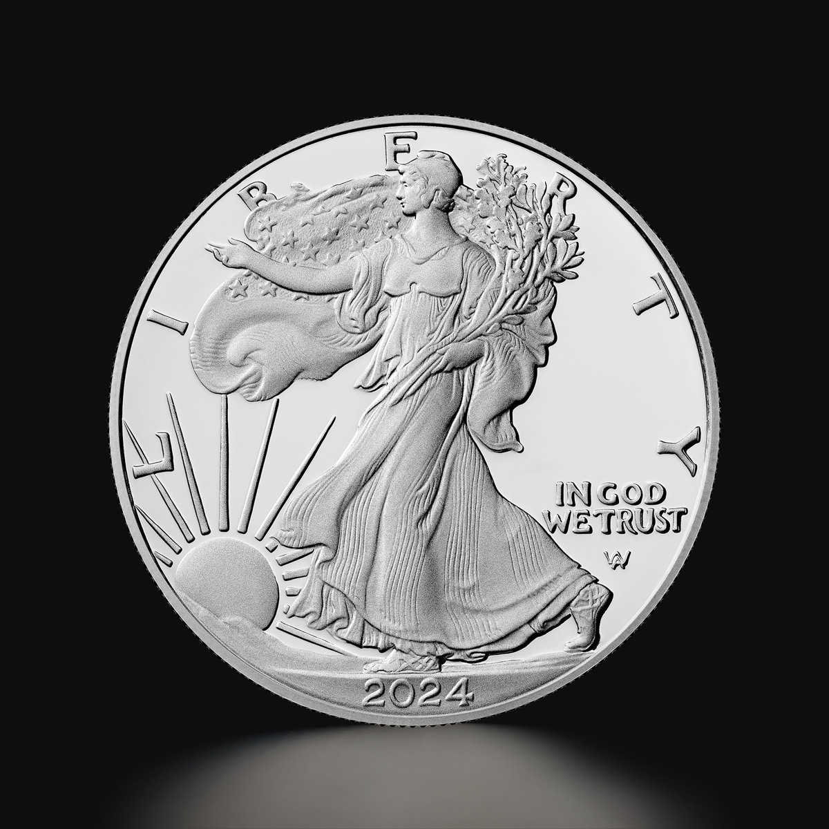 1ozAmeerikaEaglehõbemünt2024