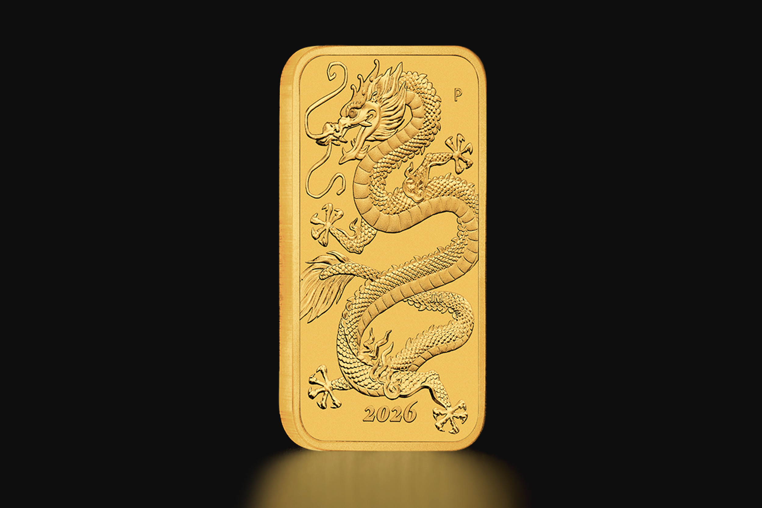 1 oz Australian Dragon Rectangular Gold Coin | Tavid - Kuld & Hõbe