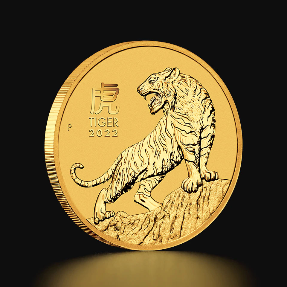 1 Oz Gold coin Tiger 2022 | Czech Mint