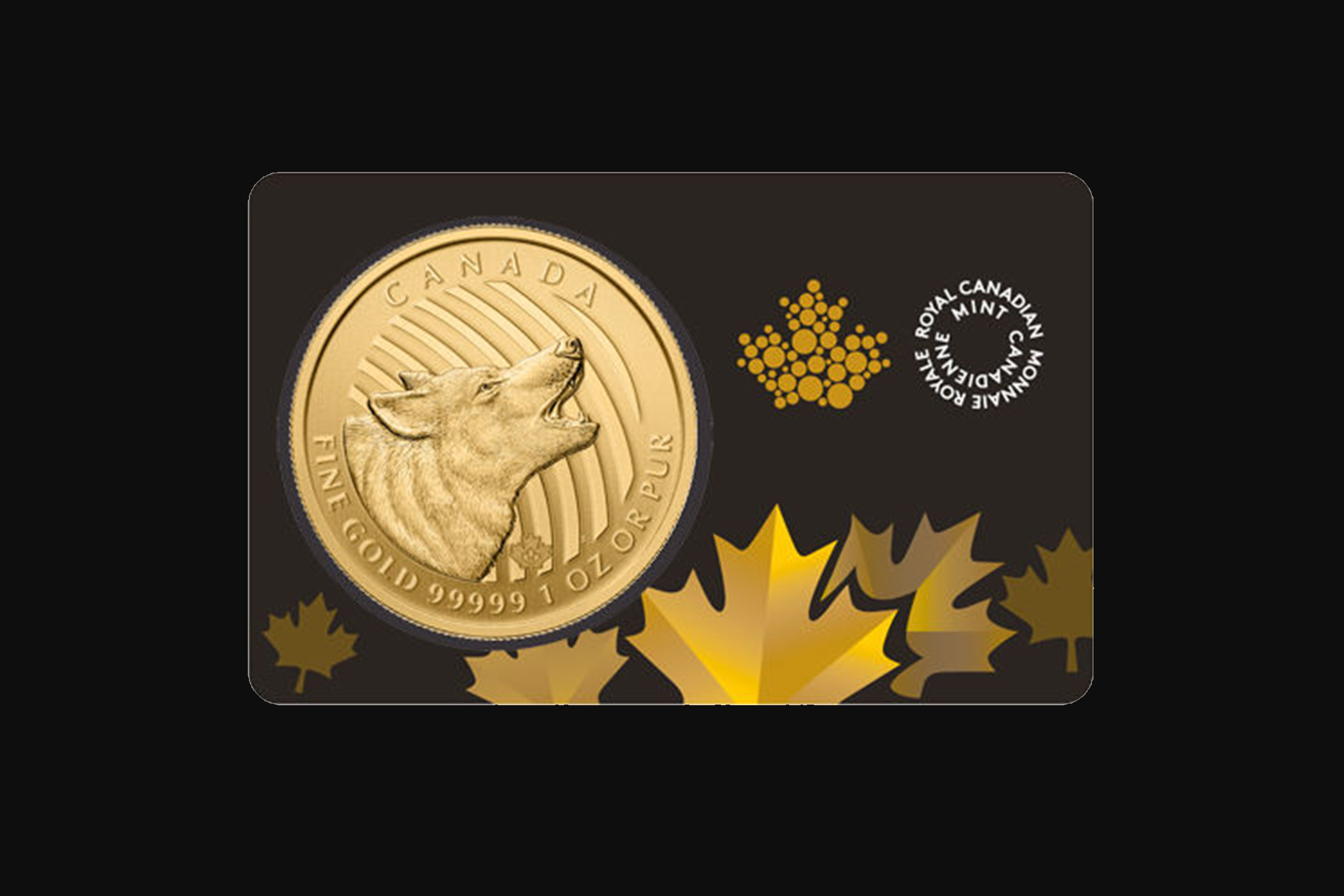 1 oz Canadian Howling Wolf 2014 Gold Coin | Tavid - Kuld & Hõbe