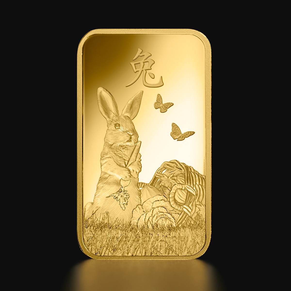 Lunar Rabbit Ink 1 oz PAMP Lunar Rabbit 2023 Gold Bar | Tavid - Kuld & Hõbe
