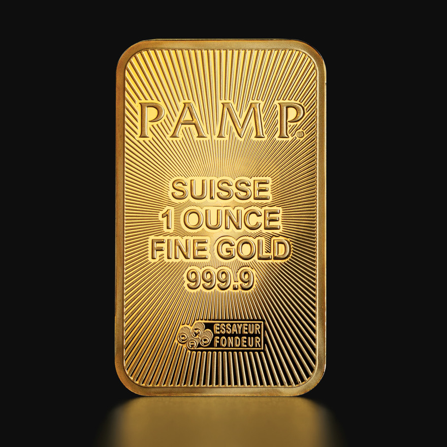 1 oz PAMP Suisse kuldplaat Tavid Kuld Hõbe