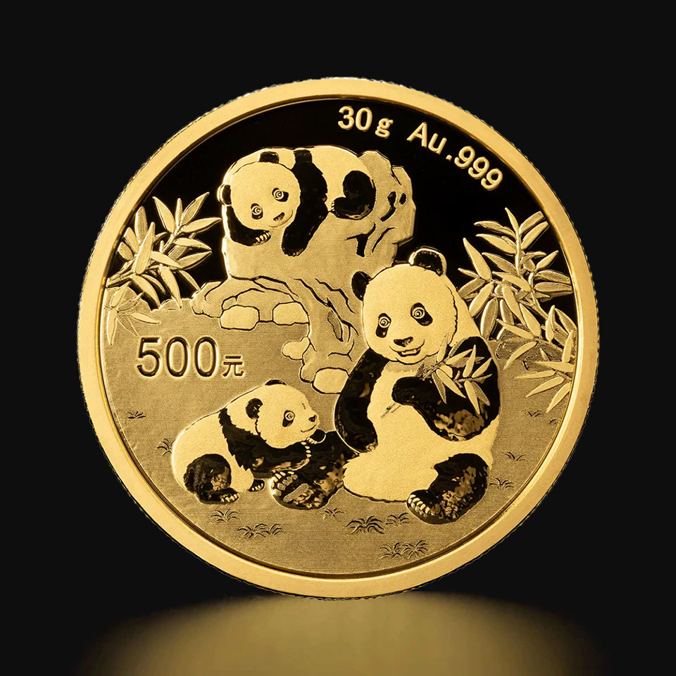 30 g Chinese Panda 2025 gold coin | Tavid - Kuld & Hõbe